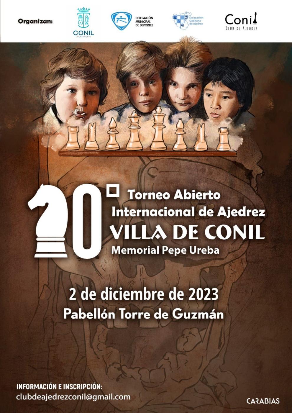 10º TORNEO ABIERTO INTERNACIONAL DE AJEDREZ - VILLA DE CONIL - CARTEL