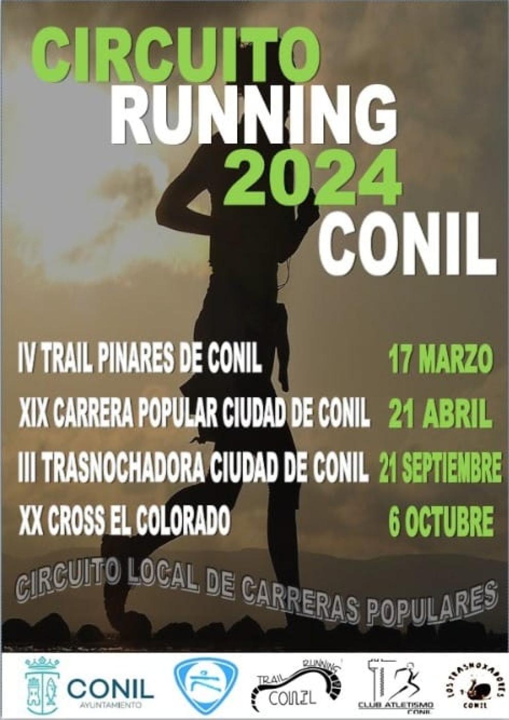Cartel Circuito Running 2024 Conil 