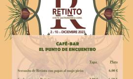 CARTA RETINTO CAFÉ BAR EL PUNTO DE ENCUENTRO