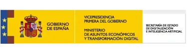 Logotipo Ministerio Asuntos económicos y transformación digital