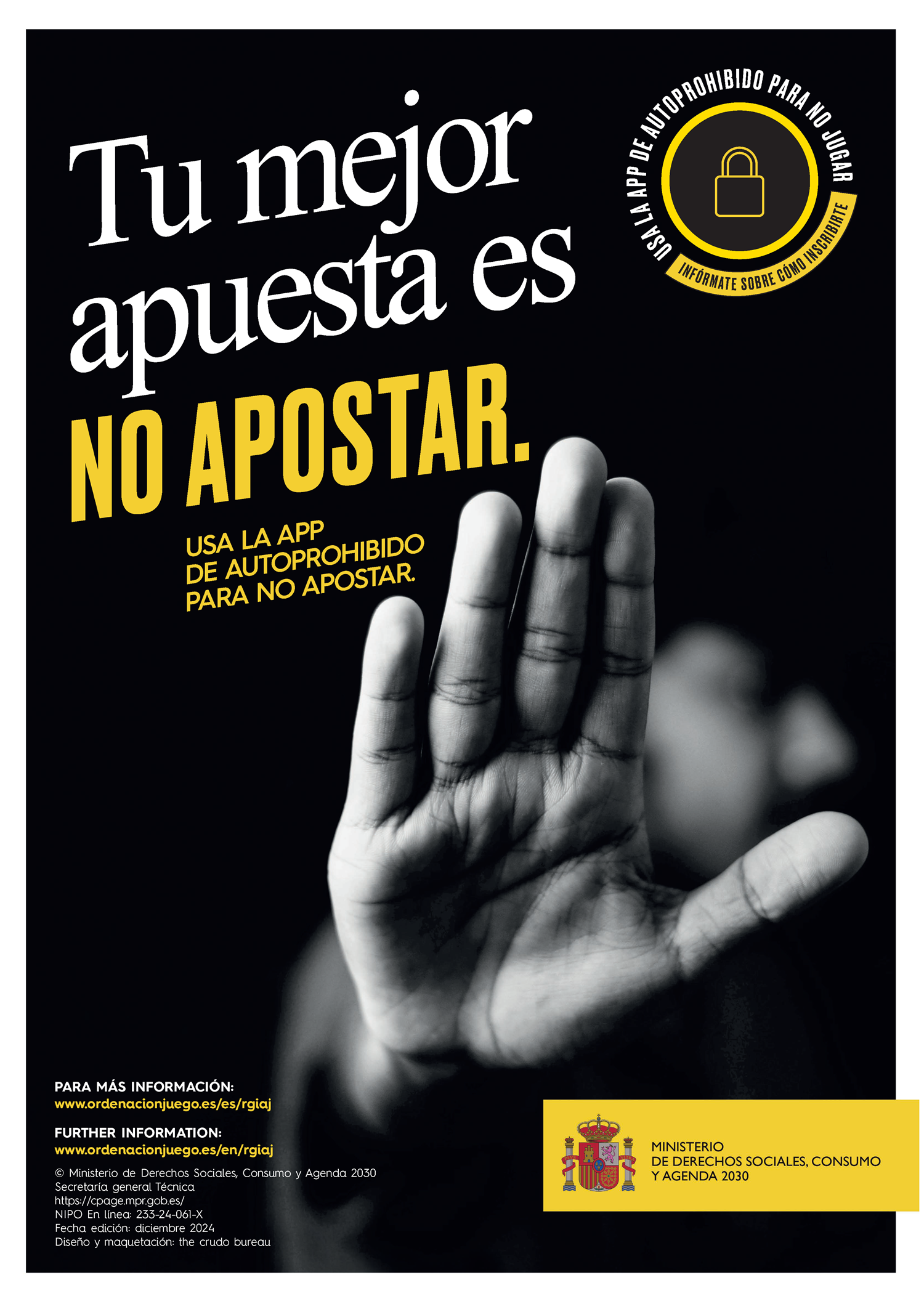 DGOJ — Campaña oficial autoprohibición al juego España 2024